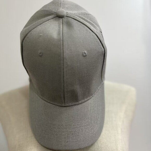 Top Level Baseball Cap Men Women - Classic Adjustable Plain Hat（Light Grey） - Picture 4 of 8
